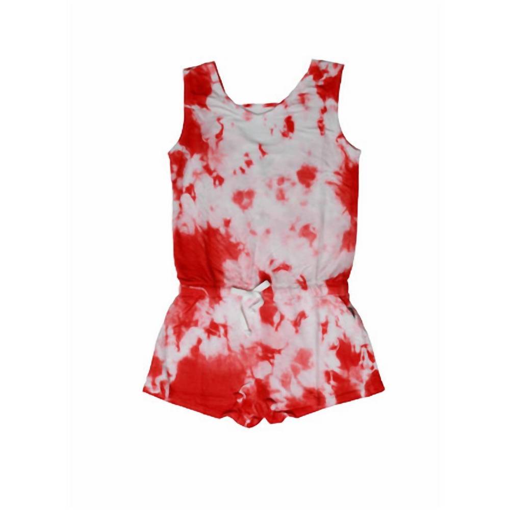 NEW T2LOVE tie dye romper in red